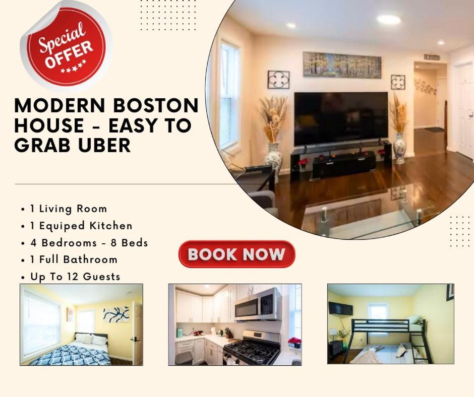 30-1 4Br Boston - Comfortable Apt Near Mbta 외부 사진